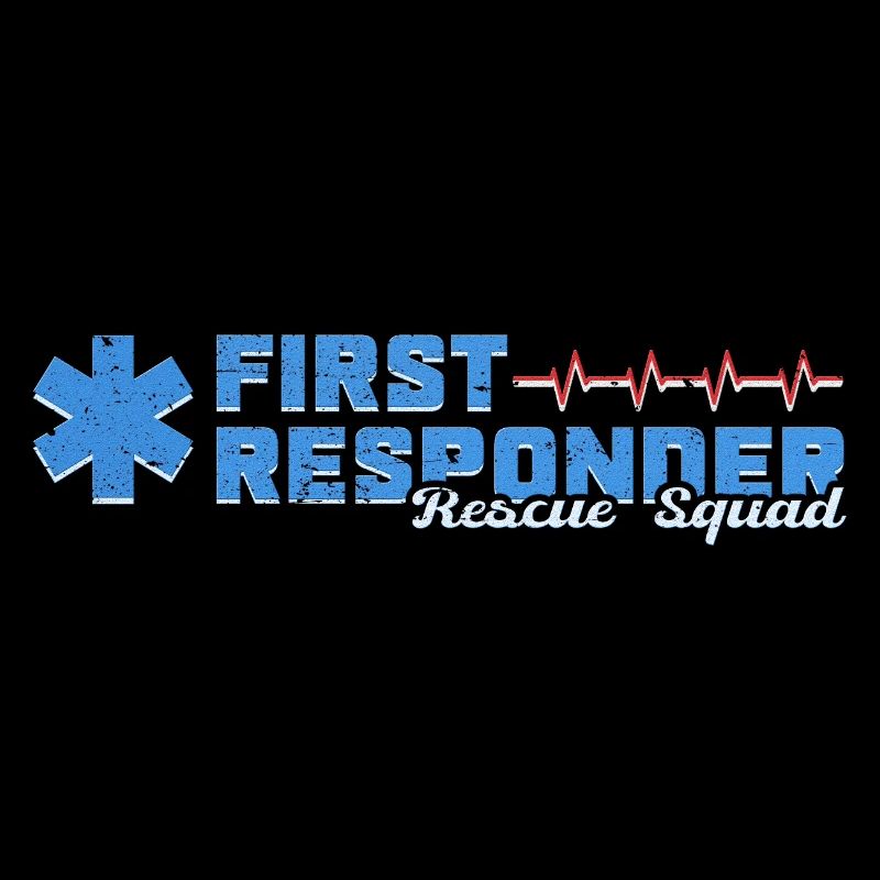 Motif bleu bleu De Secours Rescue Squad