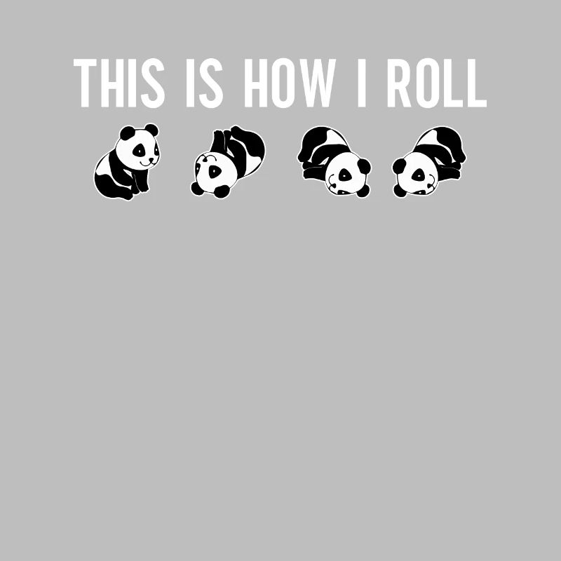 C'est comme ça que je roule un joli panda ours