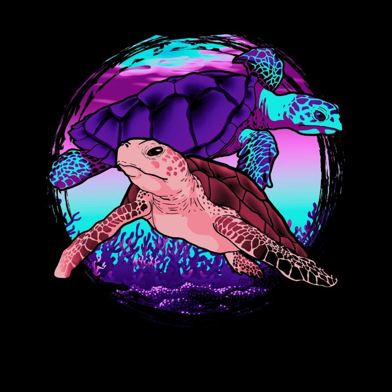 Sea Creatures Gift Colorful Turtle