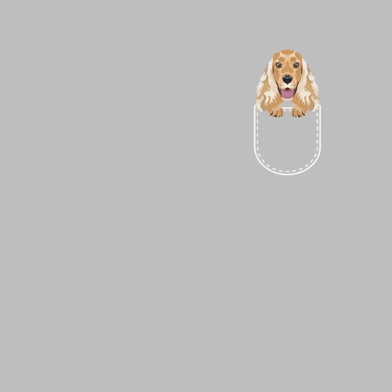 Deutsch Cocker Spaniel in the chest pocket