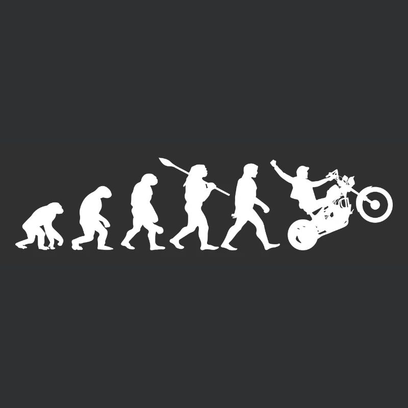 Motorrad Biker Evolution Motorradfahrer