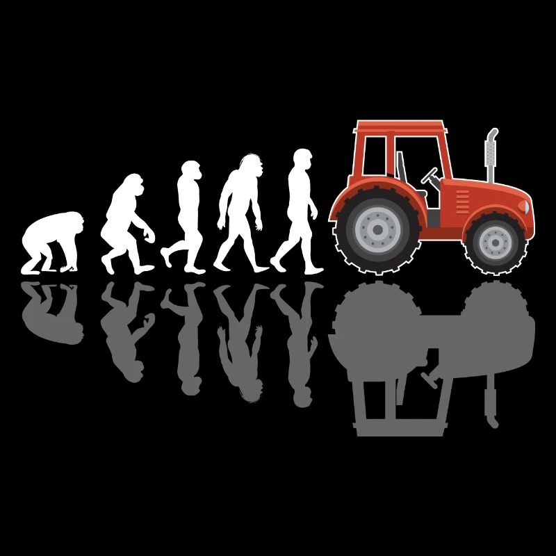 Traktor Evolution Bauer Bauern Landwirt
