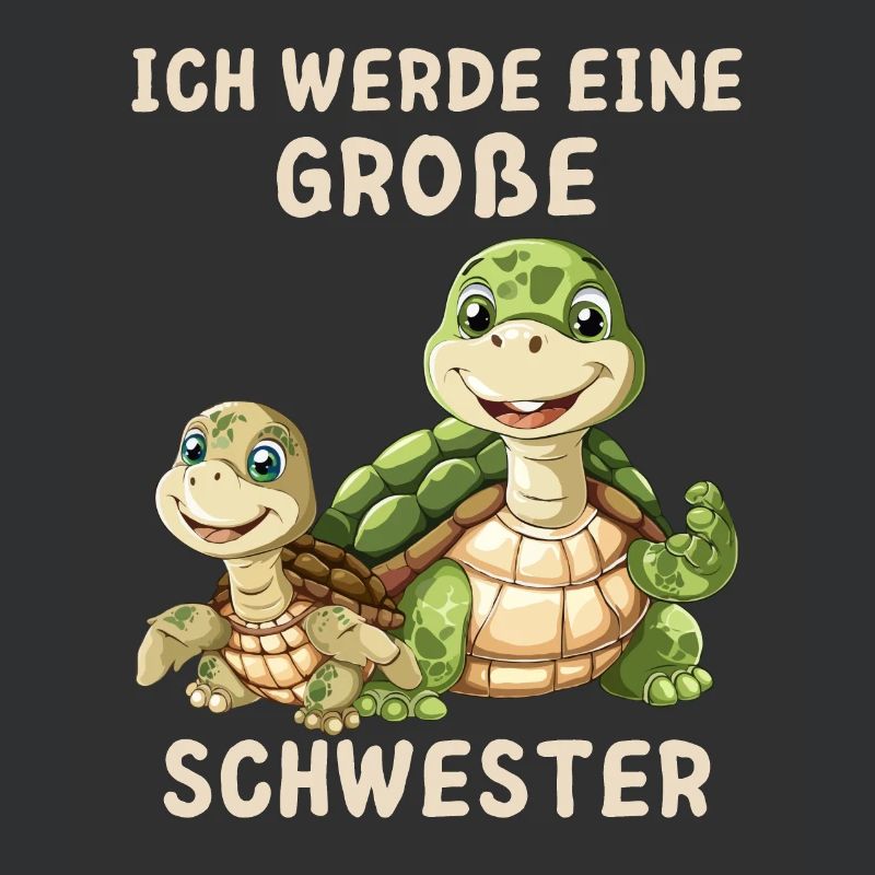 Ich werde eine große Schwester Schildkröte