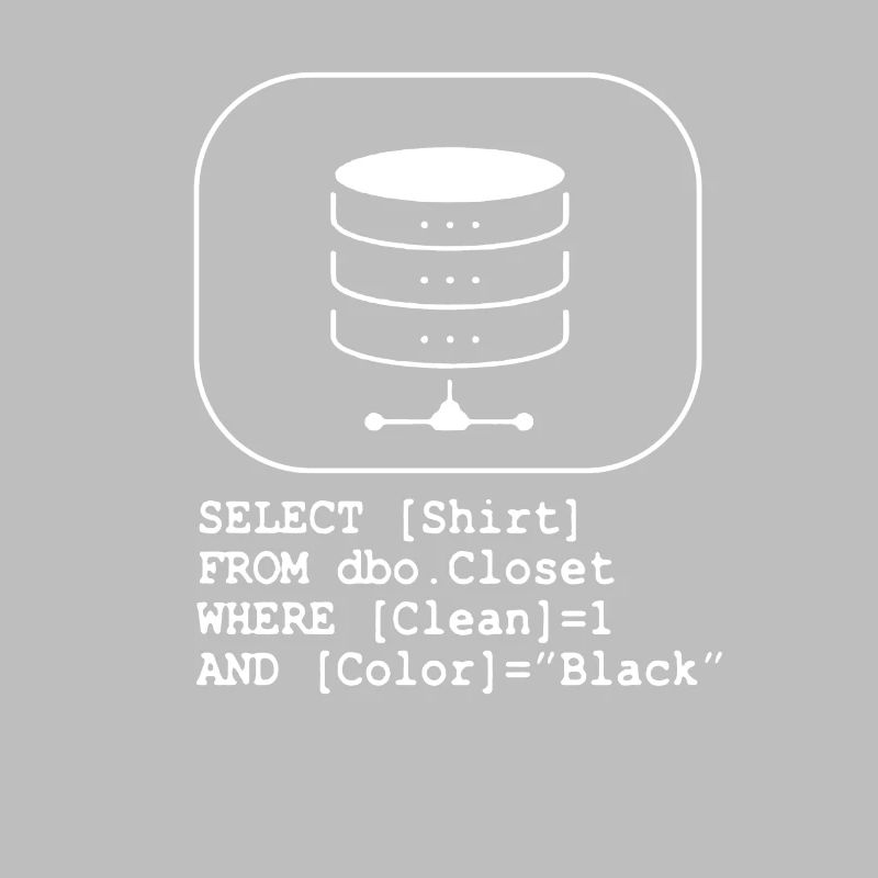 Code de base de données SQL Sarcasm Developer Gift