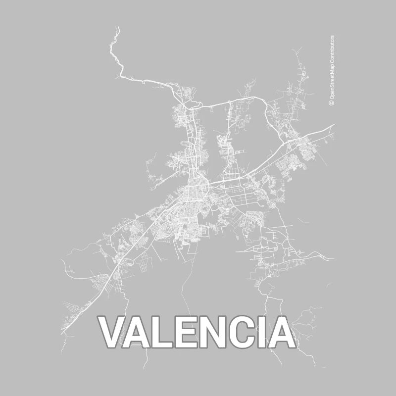 Plan et rues de Valence