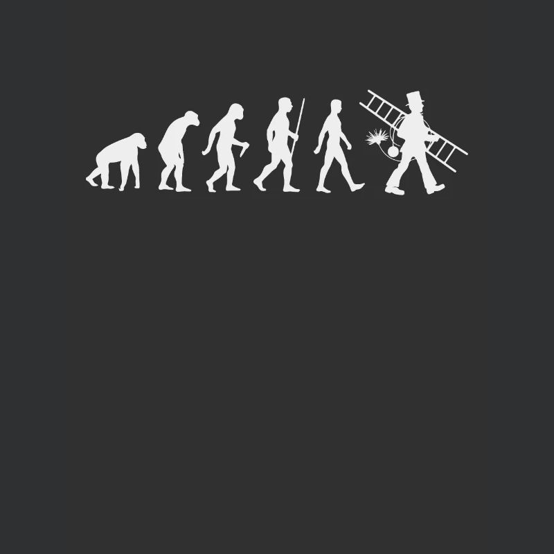 Evolution Schornsteinfeger kaminfeger Geschenk