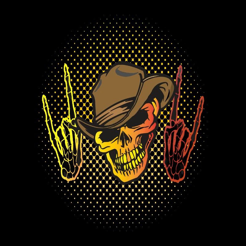 Skull Skeletal Hands