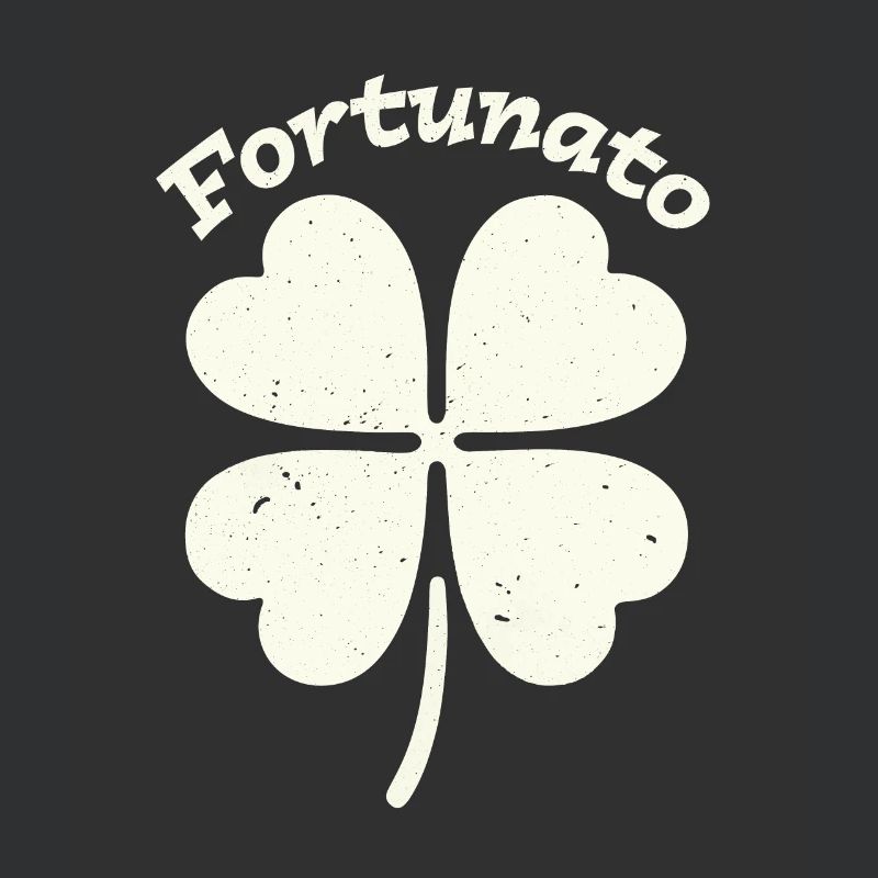 Fortunato Emblem Distressed Four-Leaf
