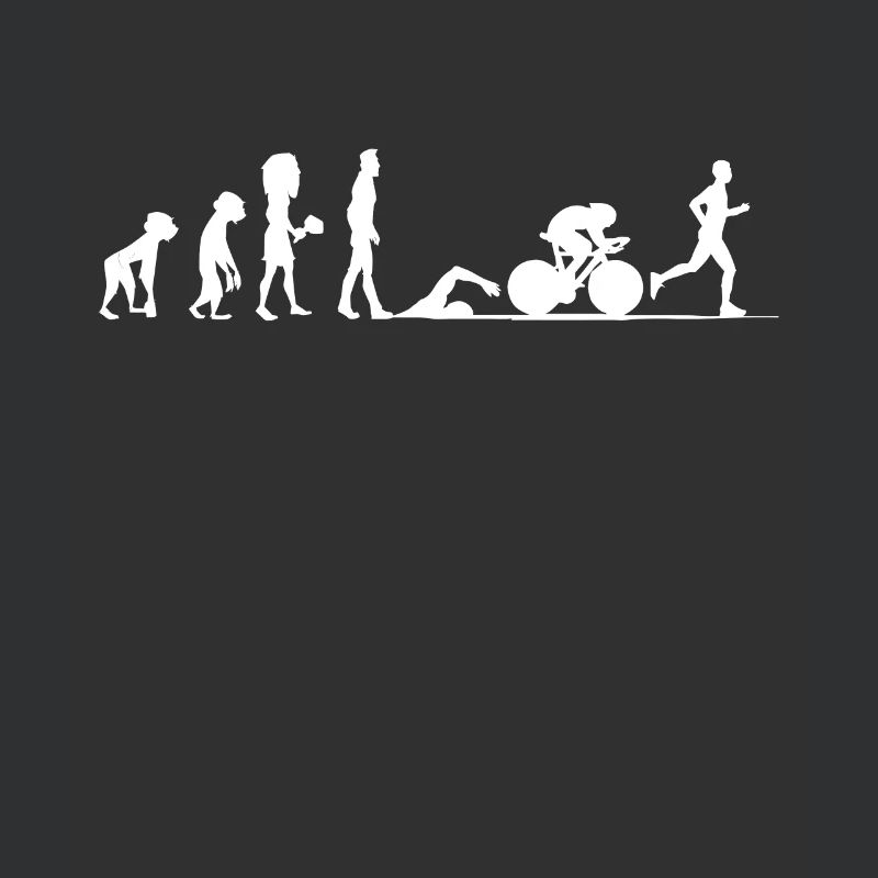 Triathlon Evolution Triathlet Radfahrer Geschenk