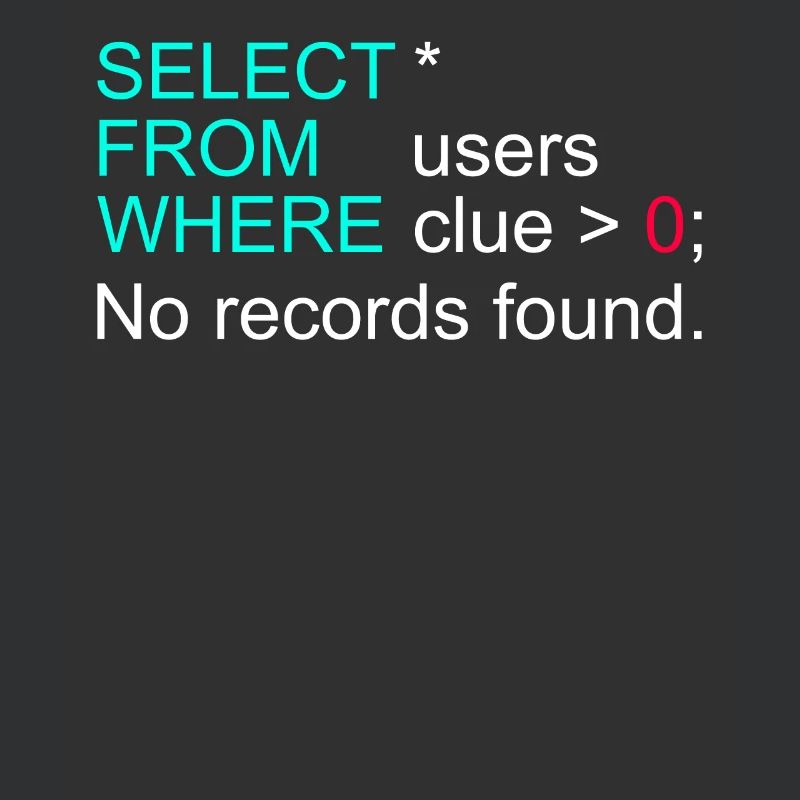 Database Data SQL Programmer Administration