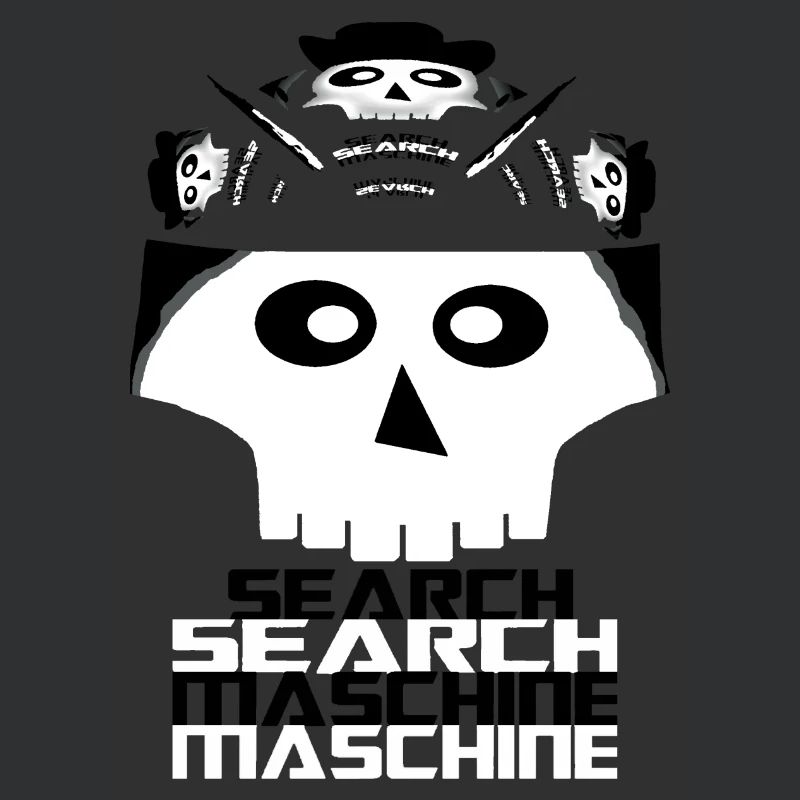 Skull Search Engine Logo Shirt Computer Science Design
