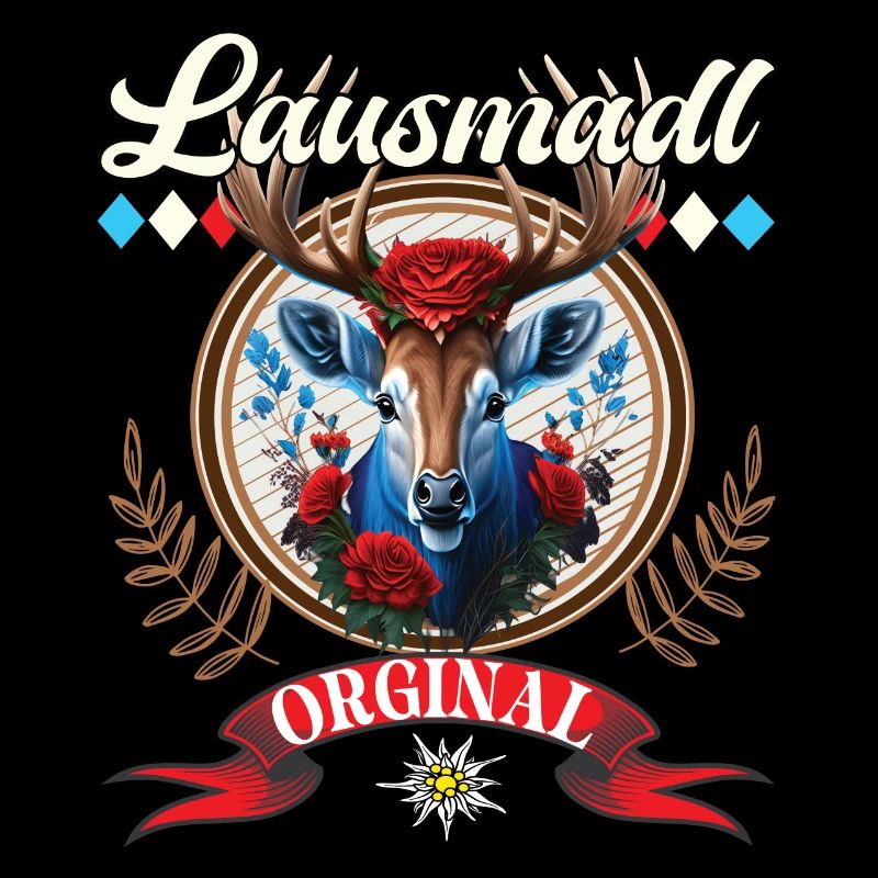 Lausmadl Dirndel ersatz Kostüm Bayrisch Spruch