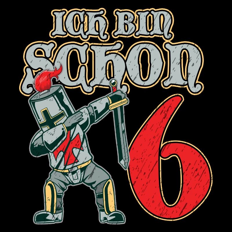 Ritter Geburtstag ich bin schon 6 Geburtstagsshirt