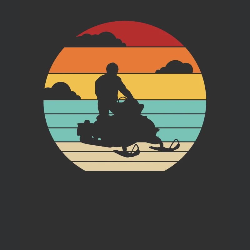 Retro Snowmobile Snow Motorcycle Snowmobile
