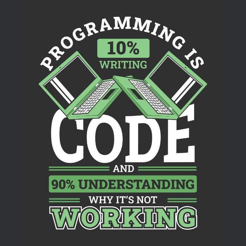Programming 10% Writing 90% Not Working Coder