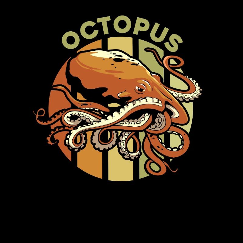 Rétro Céphalopode Octopodes Octopoda Lover Octopus