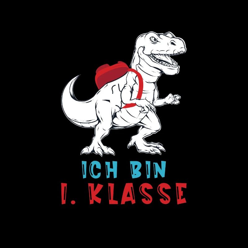 Dinosaurier Schulkind Schulanfang Kinder Spruch