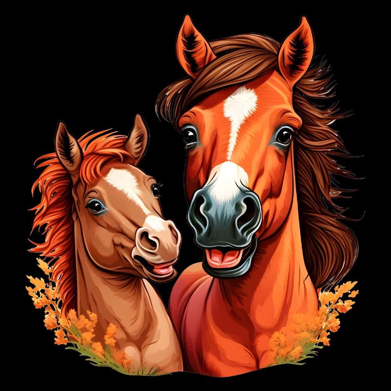 Pferdeshirt Pferd Reiten Fohlen Stall Mädchen