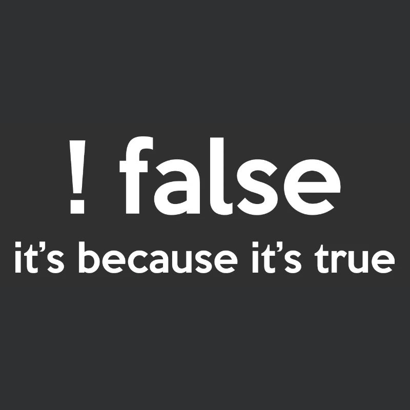 False It's Funny Because It's True Programmer Comp