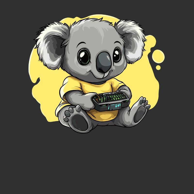 Gamer Koala with Controller