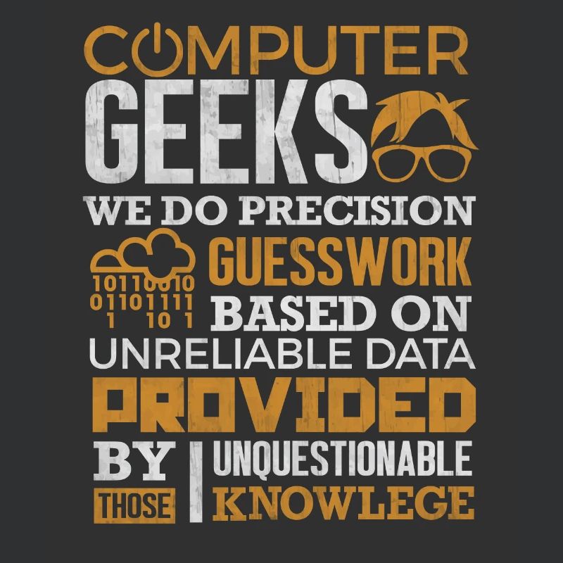 Computer Geek T-Shirt Science Programmeur Nerd Cadeau