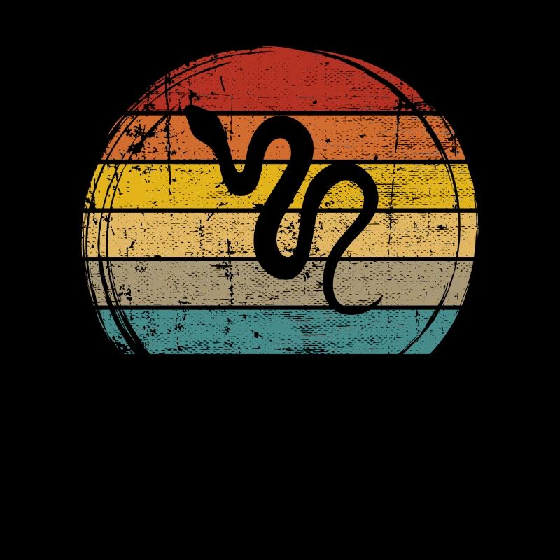 Snake Retro Reptile Python Idée cadeau