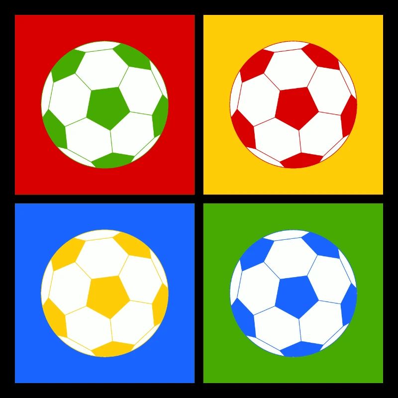 Fußball Pop-Art