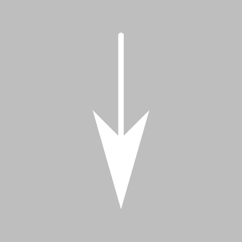 Down arrow white