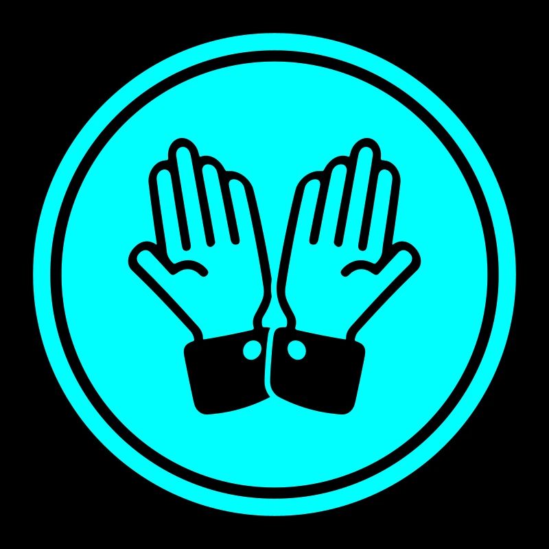 hands praying circle