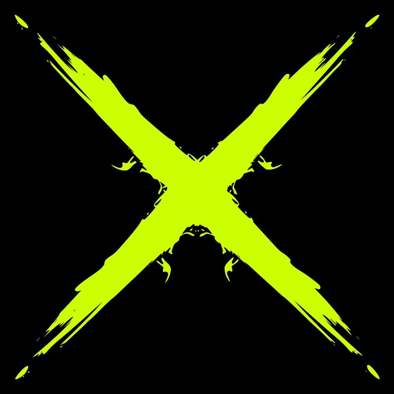 Croix design vectoriel jaune