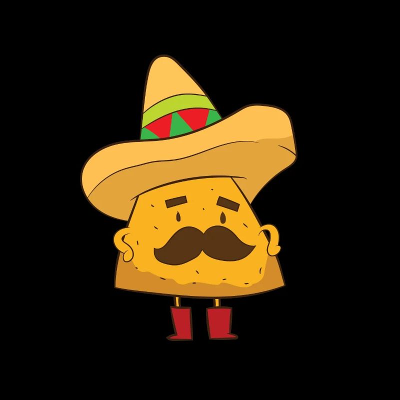 Nacho - Mexican Nacho with mustache and Sat