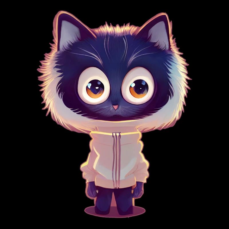 Chat renard avec pull