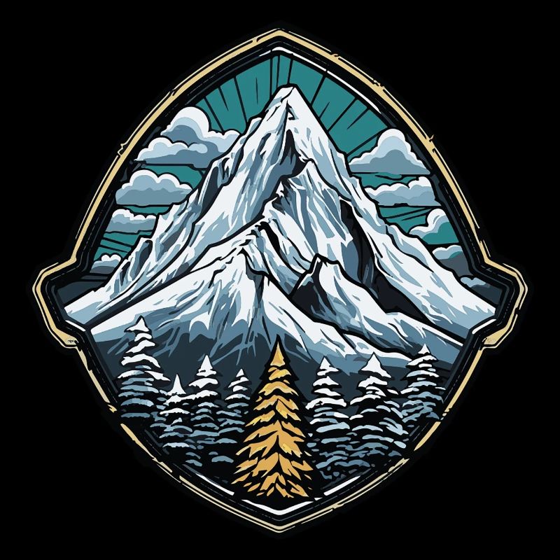 Berge Bergsteiger Symbol