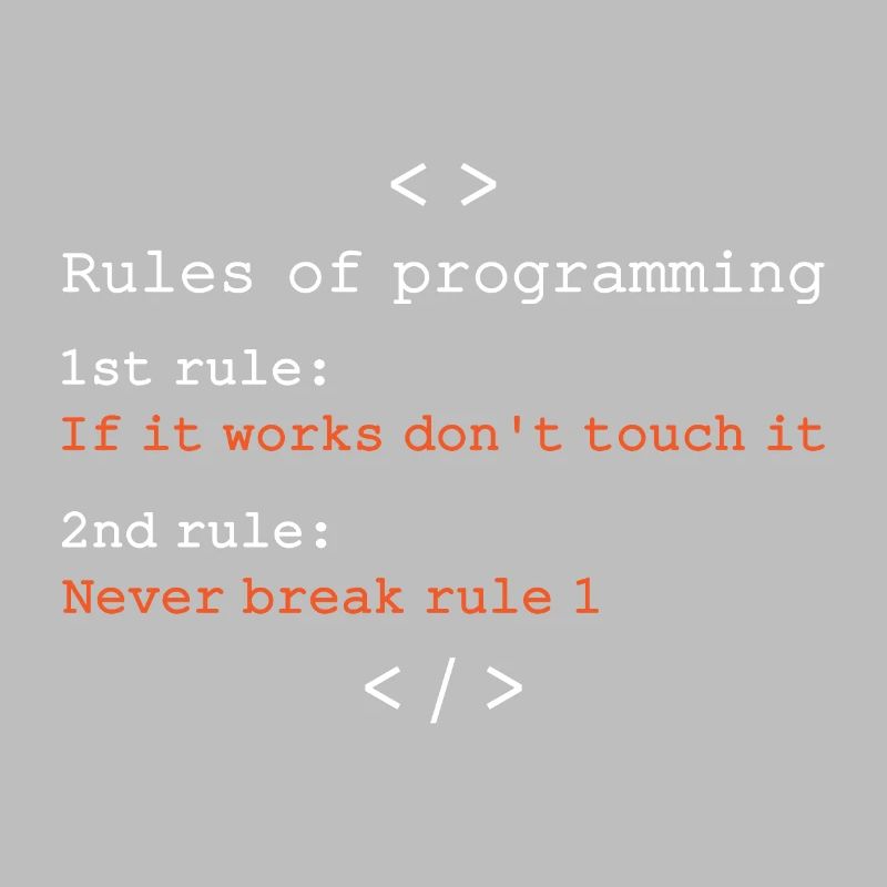 Regeln der Programmierung