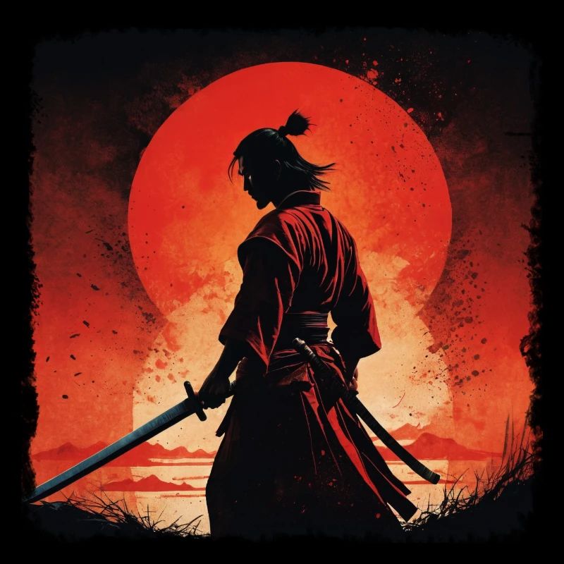 sunset samurai Warrior