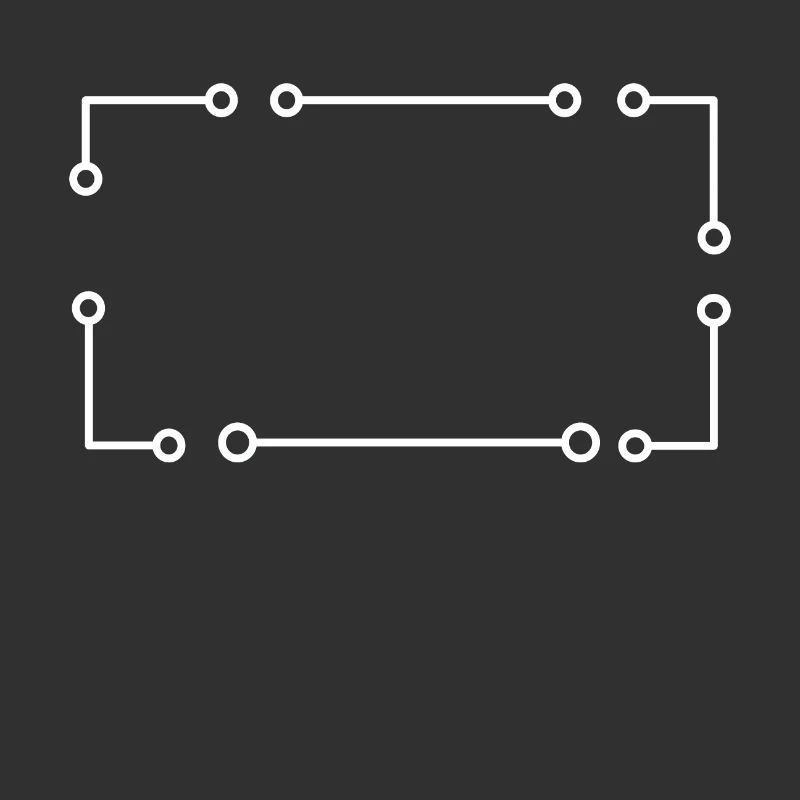 Cadre simple en rectangle blanc