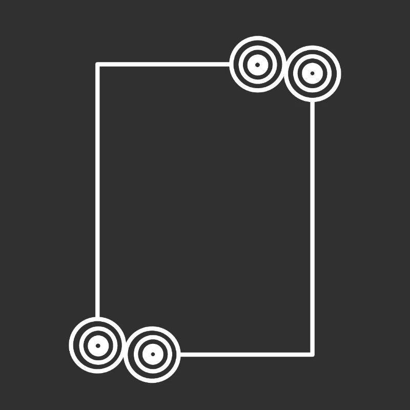 Elongated white frame basic text