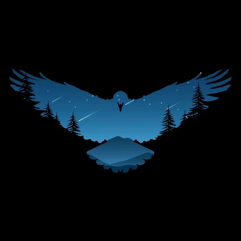 Conception d'oiseau corbeaux corbeaux