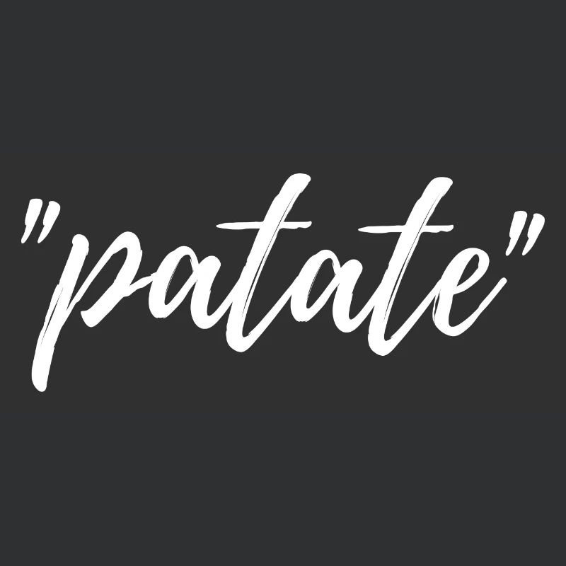 patate - message manuscrit humour autodérision