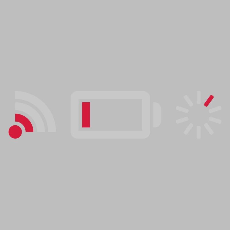 No Connection Battery Logos