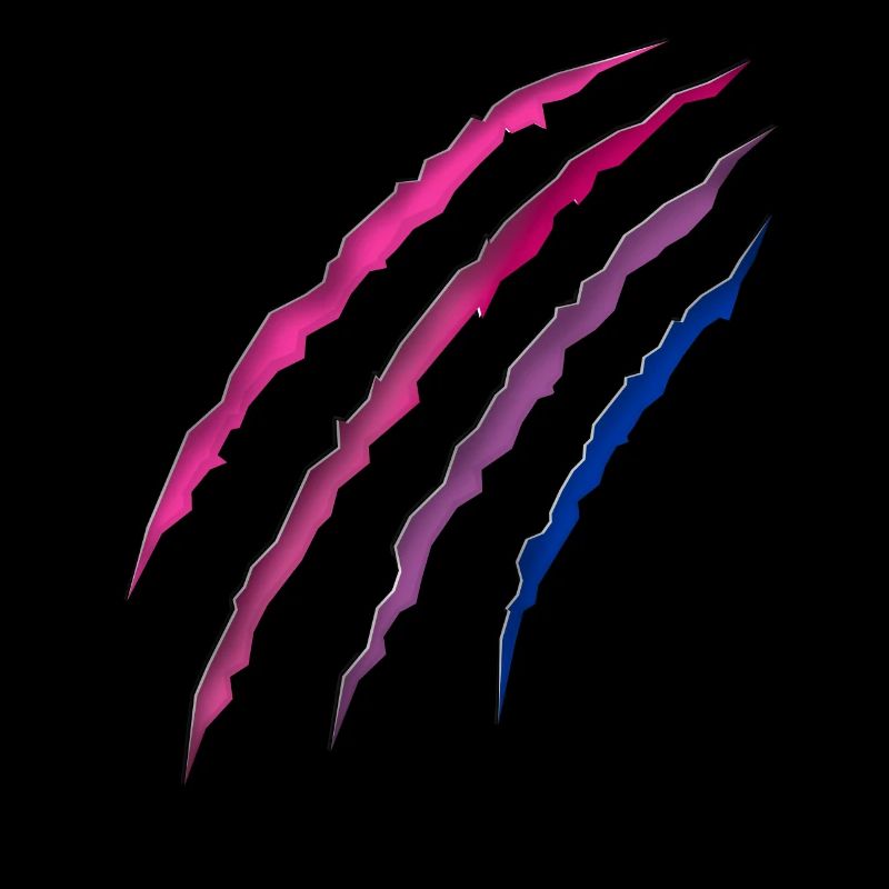 Bisexuel Bi Pride Flag Scratch