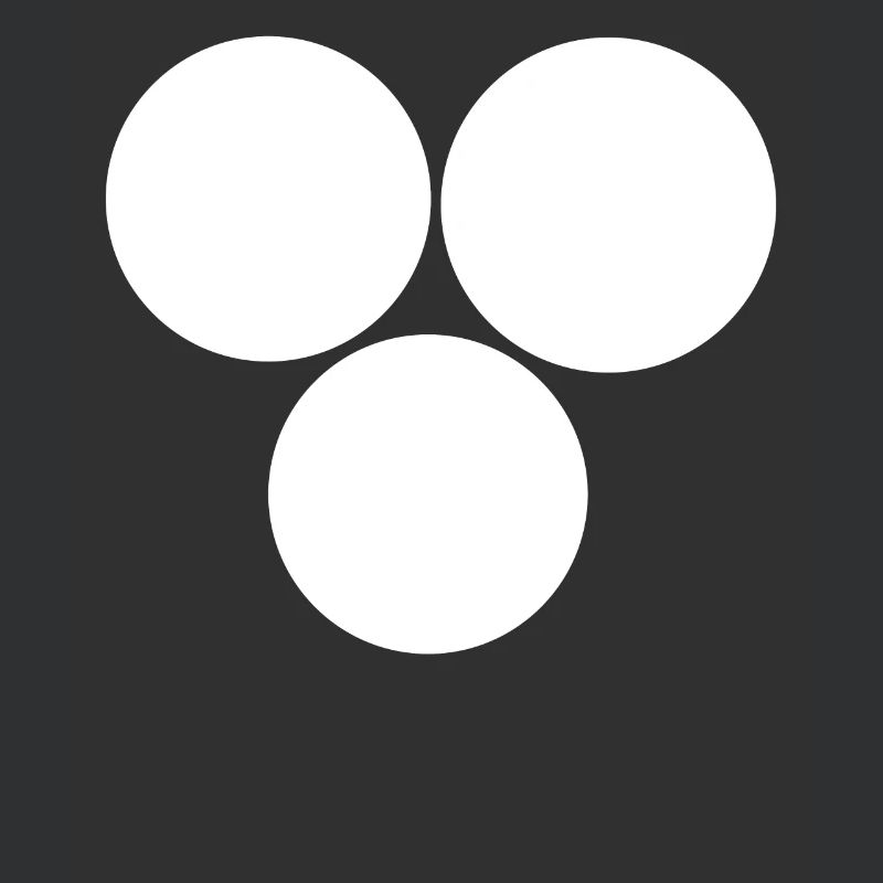 Three circles White