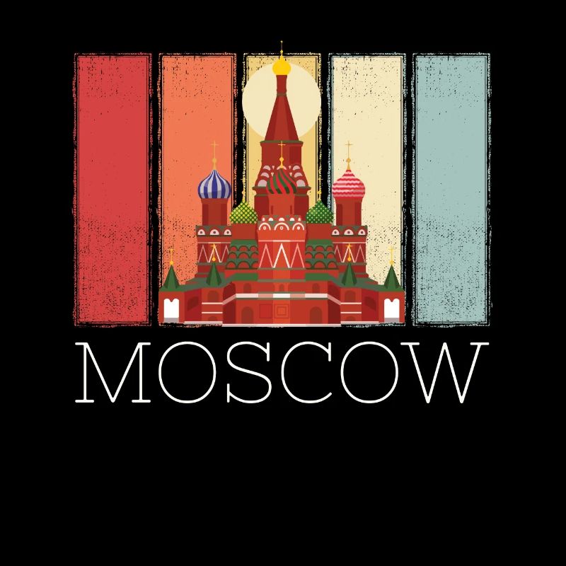 Cathédrale de Moscou Basile Russie Rétro