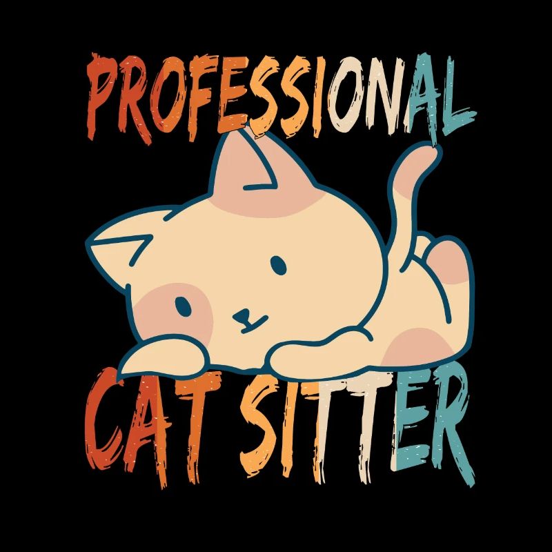 Professional cat Sitter with Cute Cat