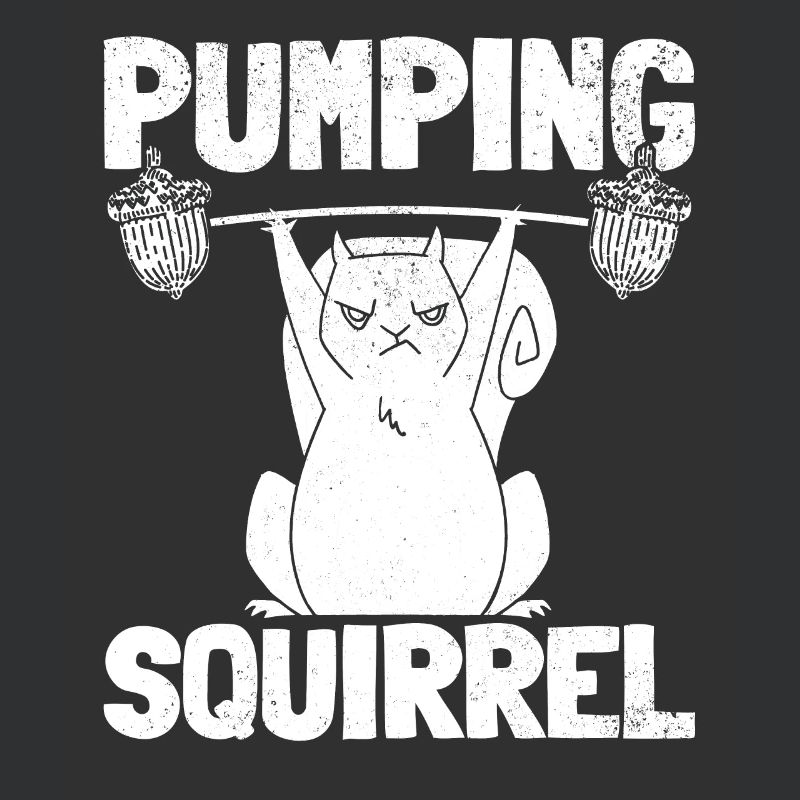 Pumpendes Eichhörnchen Powerlifting Eichhörnchen