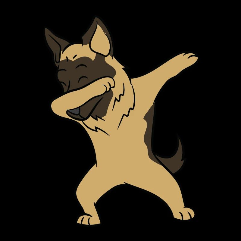 Deutscher Schäferhund - Dab, dabbing, dabben, tanz