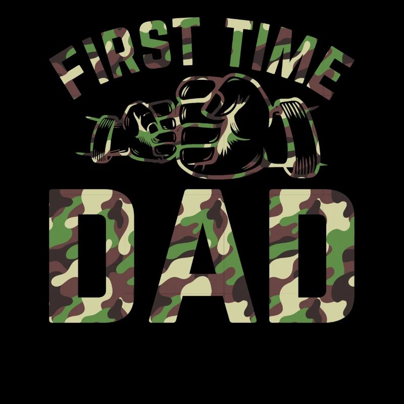 First Time Dad Camouflage Flag Daddy To Be - New D