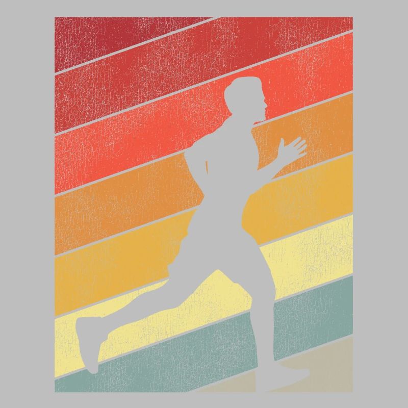 Running Runner Half Marathon Retro
