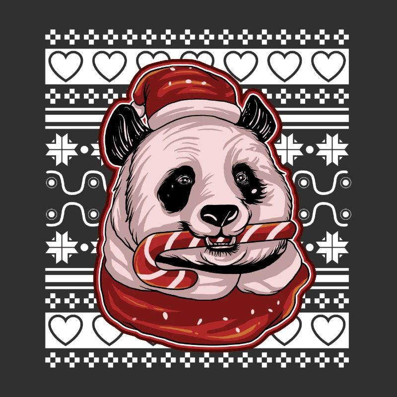 Pull de Noël moche Tshirt Weihnachten Panda