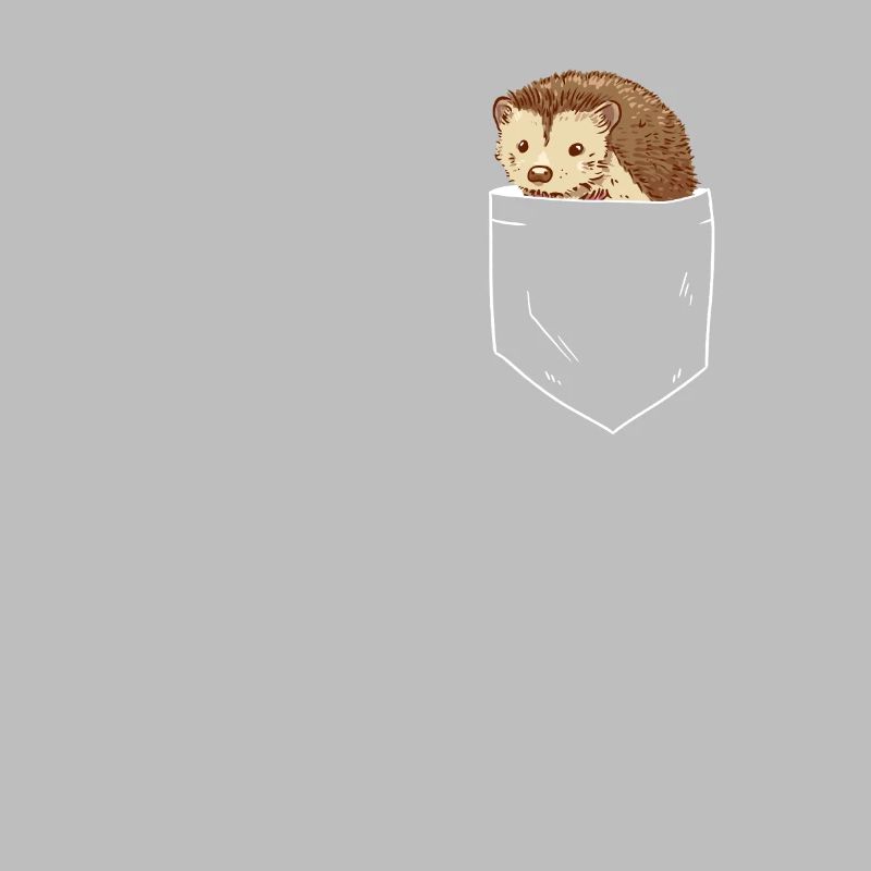 Igel in Brusttasche